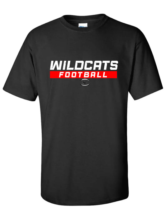 Wildcat Football Black T-Shirt